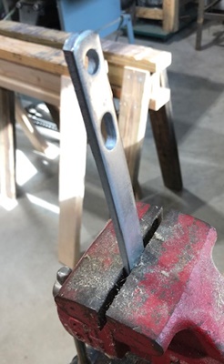 Bend the mounting bar